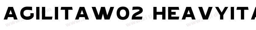 AgilitaW02 HeavyItal字体转换